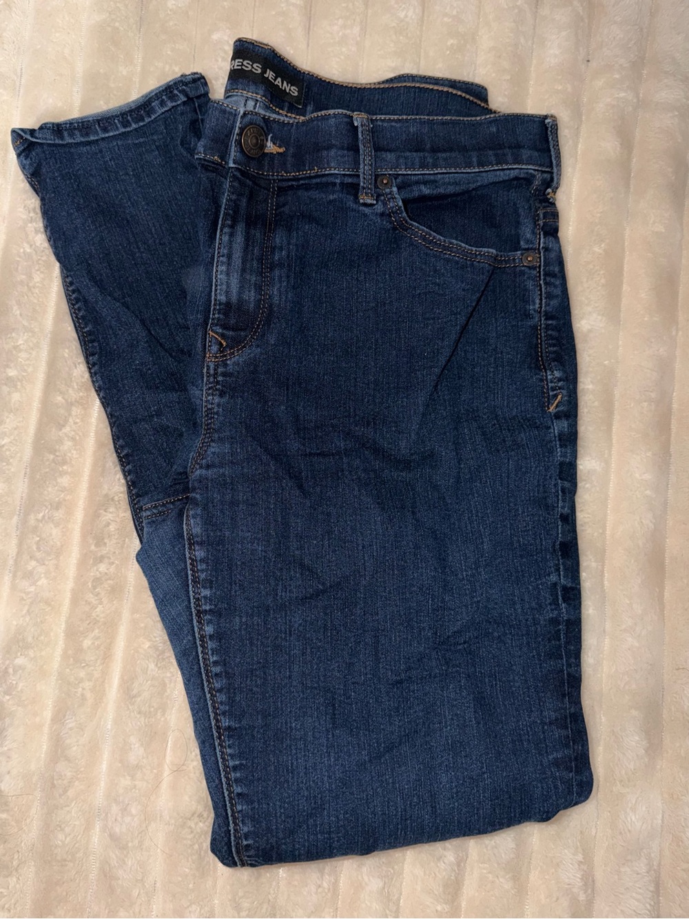 Express Women’s Skinny Jeans in Dark Indigo Blue